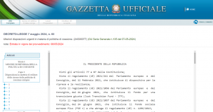 Decreto Coesione: testo e novità in Gazzetta Ufficiale