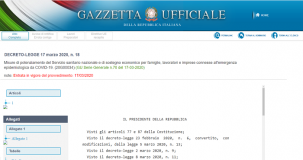 Decreto legge “Cura Italia”, testo e novità: cosa prevede la legge di conversione