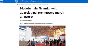Incentivi MISE per la promozione di marchi Made in Italy all'estero: domanda dal 22 novembre 