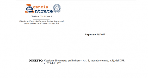Contratto preliminare, per la cessione con corrispettivo l'imposta di registro è in misura fissa
