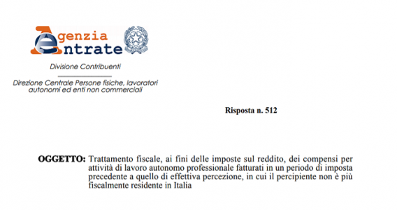 Ritenuta lavoro autonomo soggetti non residenti, si applica il 30%